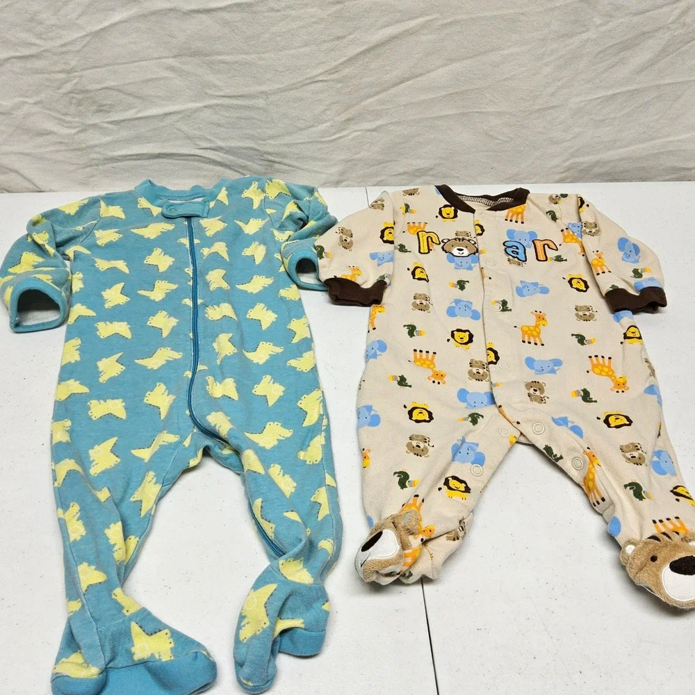 3pc Baby Boy Sleeper Lot 3-6 Months‎ Carter's Gymboree Alligator Safari